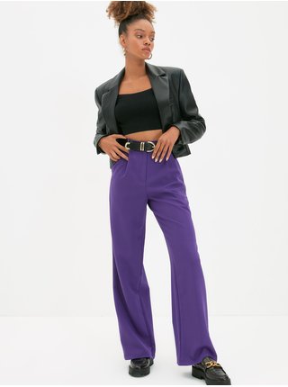Nohavice pre ženy Trendyol - fialová