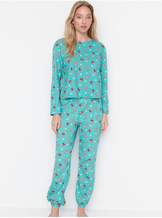 Pyžamká pre ženy Trendyol - svetlozelená