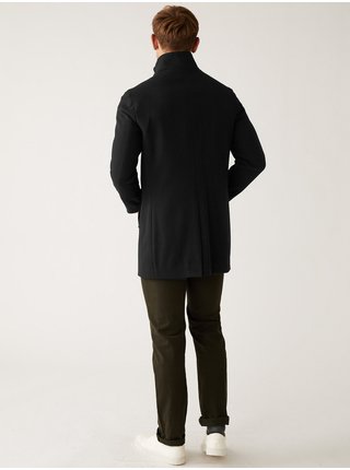 Černý pánský kabát Marks & Spencer