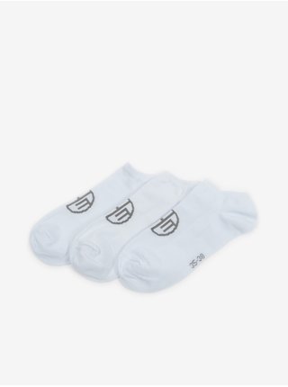 Sada tří párů ponožek v bílé barvě SAM 73 Detate