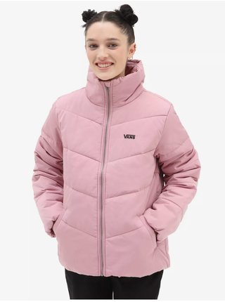 Ružová dámska prešívaná zimná bunda VANS