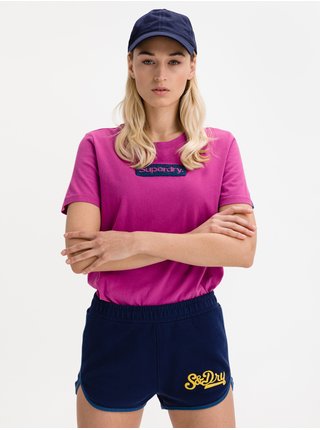 Tričká s krátkym rukávom pre ženy Superdry - ružová