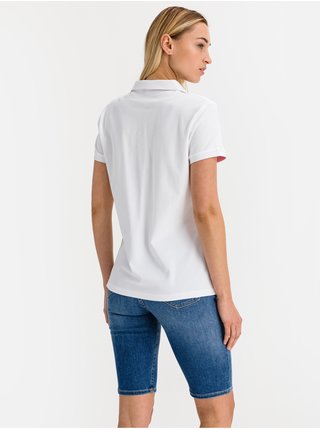Bílé dámské tričko polo GANT Contrast Collar
