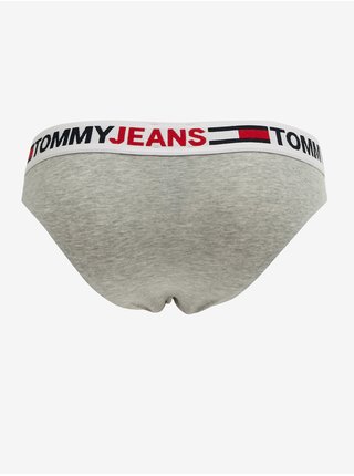 Světle šedé dámské žíhané kalhotky Tommy Jeans