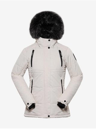 Světle šedá dámská zimní bunda s membránou PTX ALPINE PRO Molid
