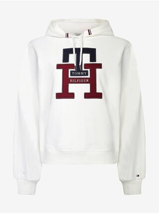 Bílá dámská mikina s kapucí Tommy Hilfiger