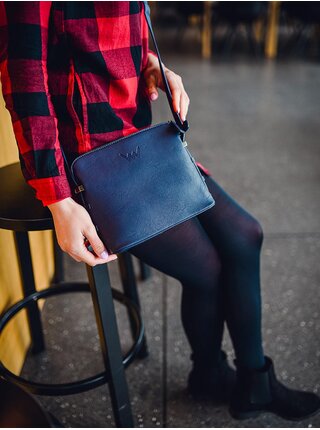 Tmavě modrá dámská crossbody kabelka VUCH Mendel 