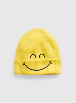 Žlutá dětská čepice GAP & Smiley®
