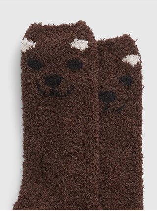Hnedé dámske vzorované ponožky GAP