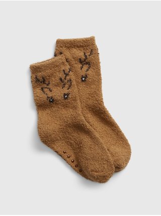 Hnědé dětské ponožky GAP
