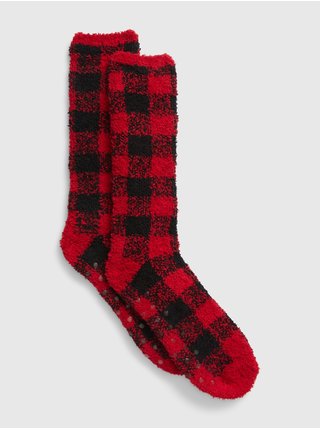 Červené pánské kostkované ponožky GAP
