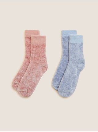 Ponožky pre ženy Marks & Spencer - ružová, modrá