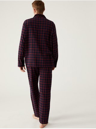 Pyžamá pre mužov Marks & Spencer - červená, tmavomodrá