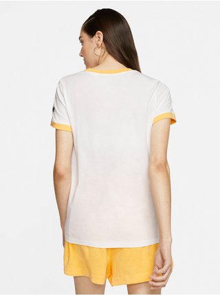 Tričká s krátkym rukávom pre ženy Nike - žltá, biela