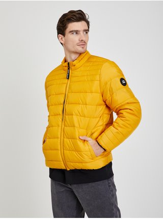 Žlutá pánská prošívaná zimní bunda Pepe Jeans Jack