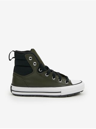 Černo-zelené kotníkové tenisky Converse Chuck Taylor All Star Berkshire Boot