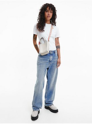 Kabelky pre ženy Calvin Klein Jeans - krémová