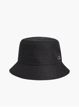 Černý dámský vzorovaný klobouk Calvin Klein
