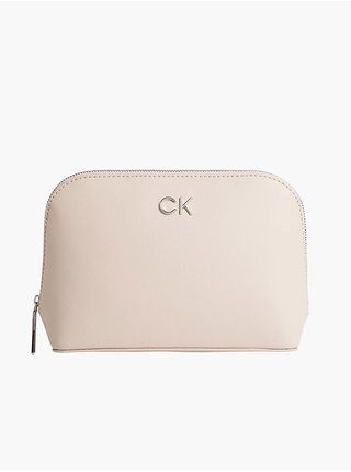 Svetloružová dámska kozmetická taška Calvin Klein