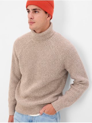 Béžový pánský svetr s rolákem GAP