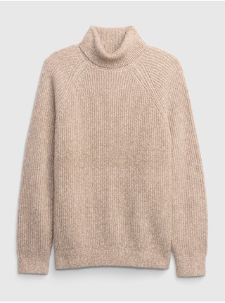 Béžový pánsky sveter s rolákom GAP