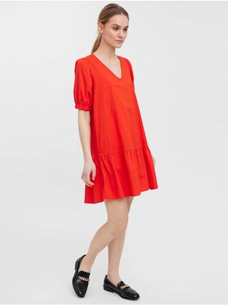 Letné a plážové šaty pre ženy VERO MODA - oranžová