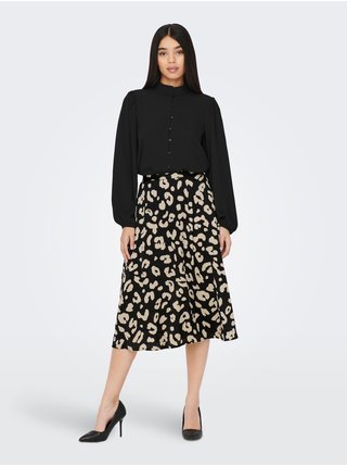 Krémovo-černá dámská vzorovaná sukně JDY Fifi