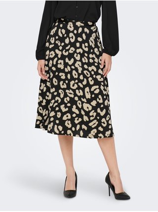 Krémovo-černá dámská vzorovaná sukně JDY Fifi