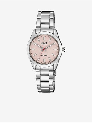 Dámské hodinky ve stříbrné barvě Q&Q 