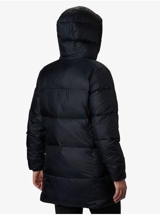 Čierna dámska prešívaná zimná bunda s kapucňou Columbia Puffect