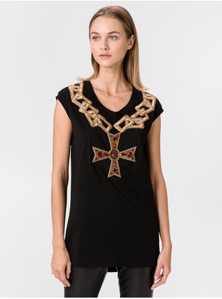 Tričká s krátkym rukávom pre ženy Dolce & Gabbana - čierna