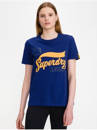 Tričká s krátkym rukávom pre ženy Superdry - modrá