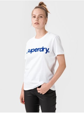 Tričká s krátkym rukávom pre ženy Superdry - biela