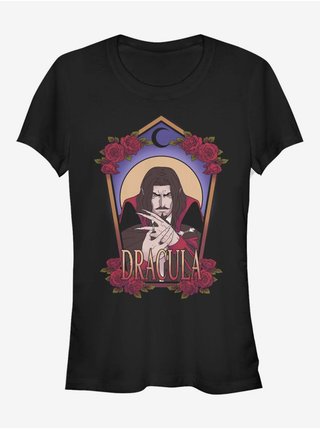 Čierne dámske tričko Netflix Dracula Art Nouveau