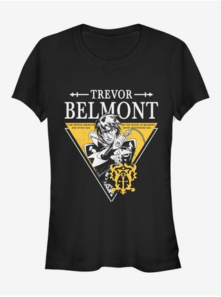 Čierne dámske tričko Netflix Trevor Triangle