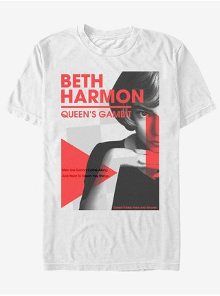 Biele pánske tričko Netflix Beth Constructivist