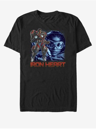 Černé pánské tričko Marvel ZOOT. FAN Iron Heart Hero 