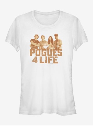 Biele dámske tričko Netflix Pogues 4 Life