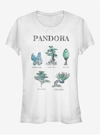 Biele dámske tričko Twentieth Century Fox Pandora Flora Sketches