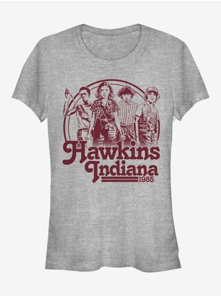 Hawkins Indiana 1985 Stranger Things ZOOT. FAN Netflix - dámske tričko