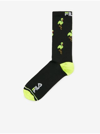 Černé vzorované ponožky FILA