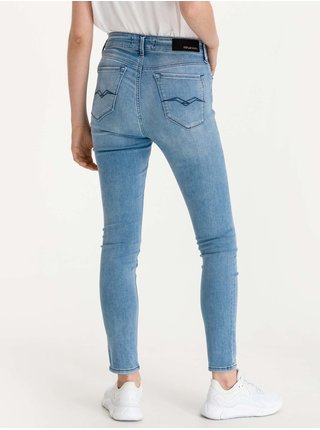 Modré dámské skinny fit džíny Replay Luzien Jeans 