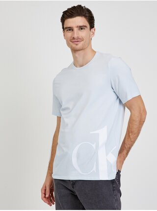 Světle šedé pánské tričko Calvin Klein Jeans