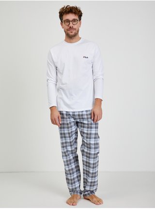 Šedo-bílé pánské vzorované pyžamo FILA