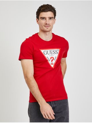Červené pánské tričko Guess Original Logo