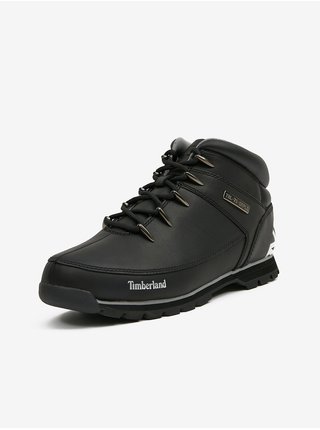 Čierne pánske členkové kožené topánky Timberland Euro Sprint Hiker