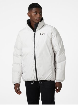 Černo-bílá pánská péřová oboustranná zimní bunda HELLY HANSEN