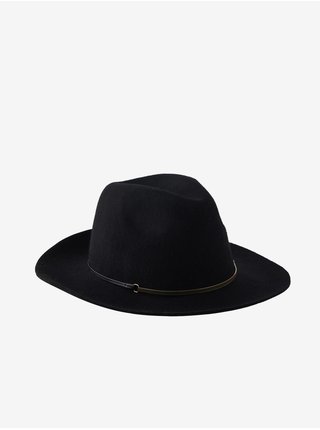 Čierny dámsky vlnený klobúk Pieces Navine