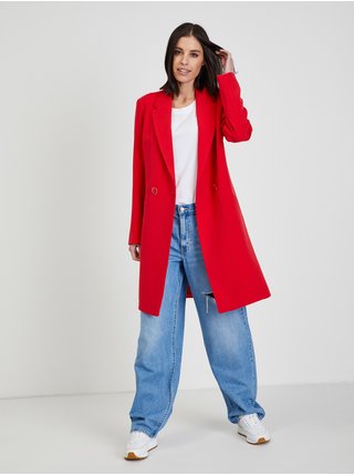 Červený dámský kabát ORSAY