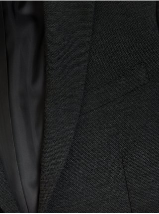 Tmavě šedé pánské žerzejové sako s texturou Marks & Spencer 